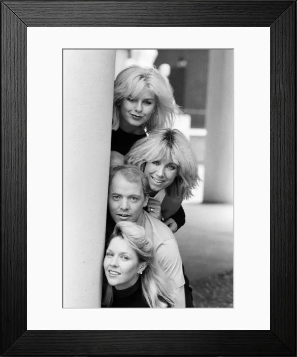 Framed Print : Scottish singer Jim Diamond pictured with his backing group, Vicki and Sam Brown Framed Print : Scottish singer Jim Diamond pictured with his backing group, Vicki and Sam Brown