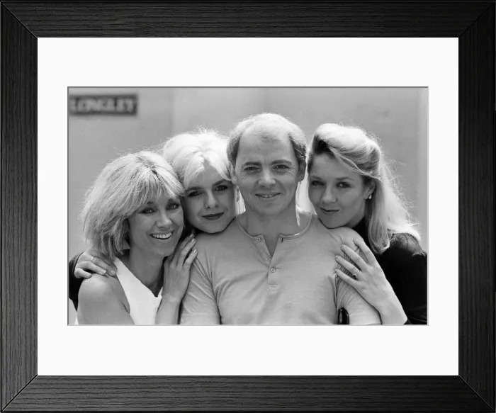 Framed Print : Scottish singer Jim Diamond pictured with his backing group, Vicki and Sam Brown Framed Print : Scottish singer Jim Diamond pictured with his backing group, Vicki and Sam Brown