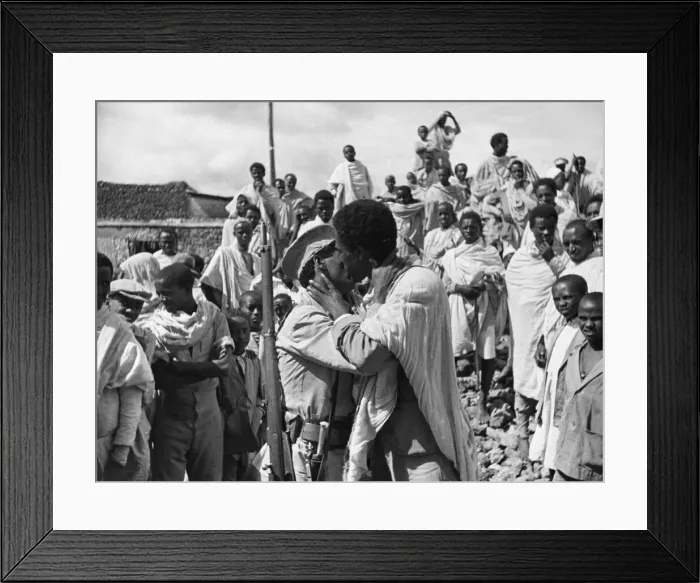 Framed Print : Abyssinian War September 1935 The Ethiopian Peasant army