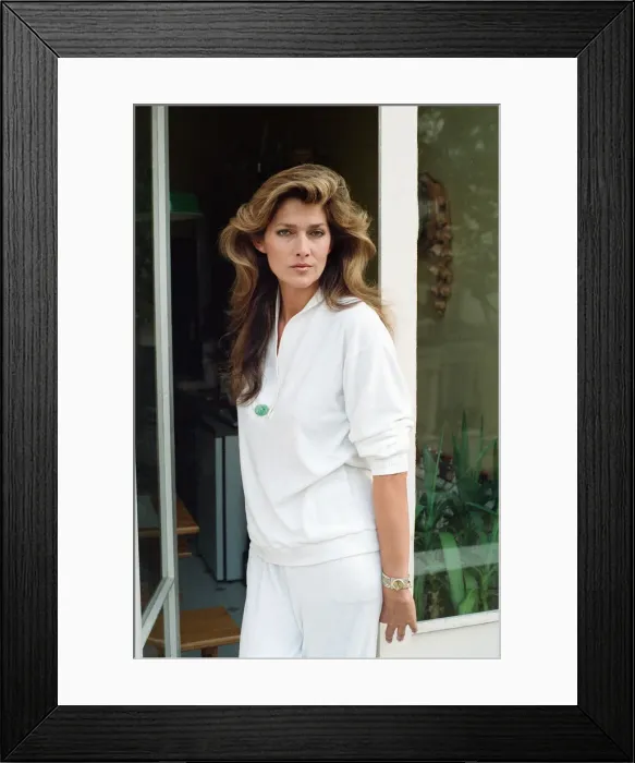 Framed Print : Caroline Tula Cossey, a model who is a transgender women Framed Print : Caroline Tula Cossey, a model who is a transgender women