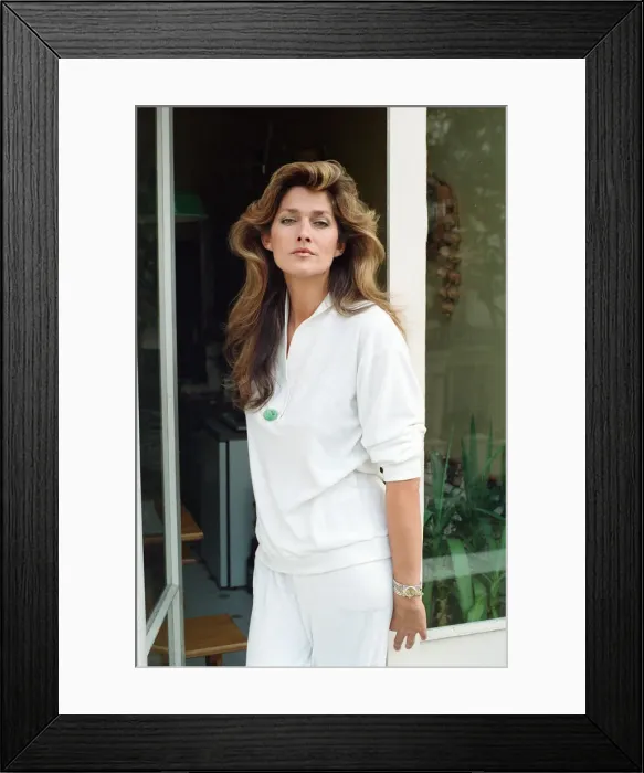 Framed Print : Caroline Tula Cossey, a model who is a transgender women Framed Print : Caroline Tula Cossey, a model who is a transgender women