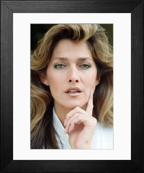 Framed Print : Caroline Tula Cossey, a model who is a transgender women Framed Print : Caroline Tula Cossey, a model who is a transgender women