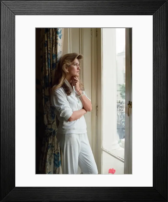 Framed Print : Caroline Tula Cossey, a model who is a transgender women Framed Print : Caroline Tula Cossey, a model who is a transgender women