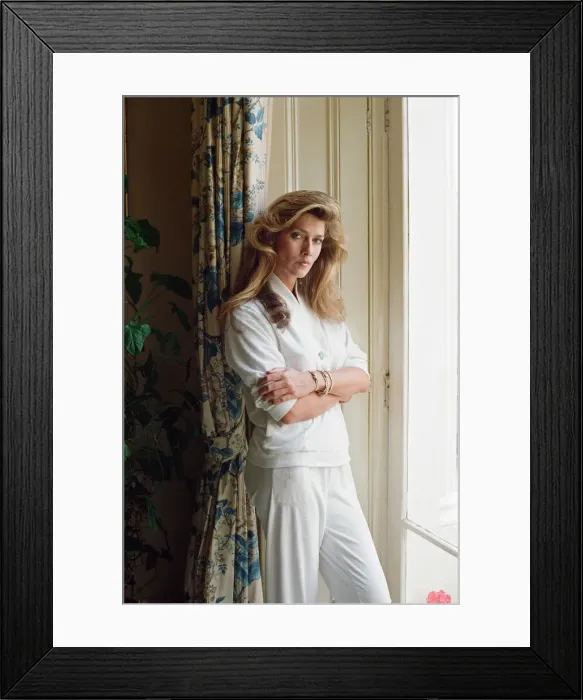 Framed Print : Caroline Tula Cossey, a model who is a transgender women Framed Print : Caroline Tula Cossey, a model who is a transgender women