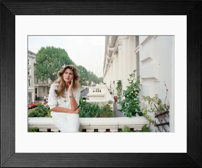 Framed Print : Caroline Tula Cossey, a model who is a transgender women Framed Print : Caroline Tula Cossey, a model who is a transgender women