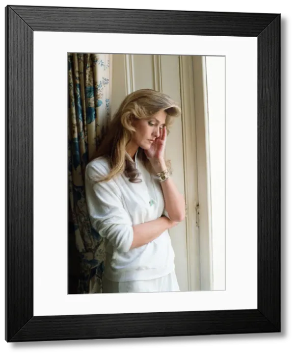 Framed Print : Caroline Tula Cossey, a model who is a transgender women
