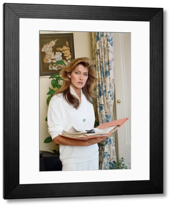 Framed Print : Caroline Tula Cossey, a model who is a transgender women