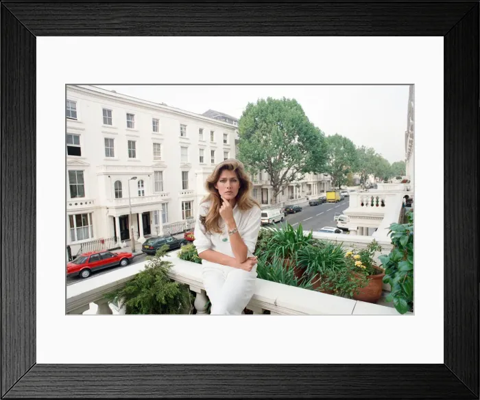 Framed Print : Caroline Tula Cossey, a model who is a transgender women