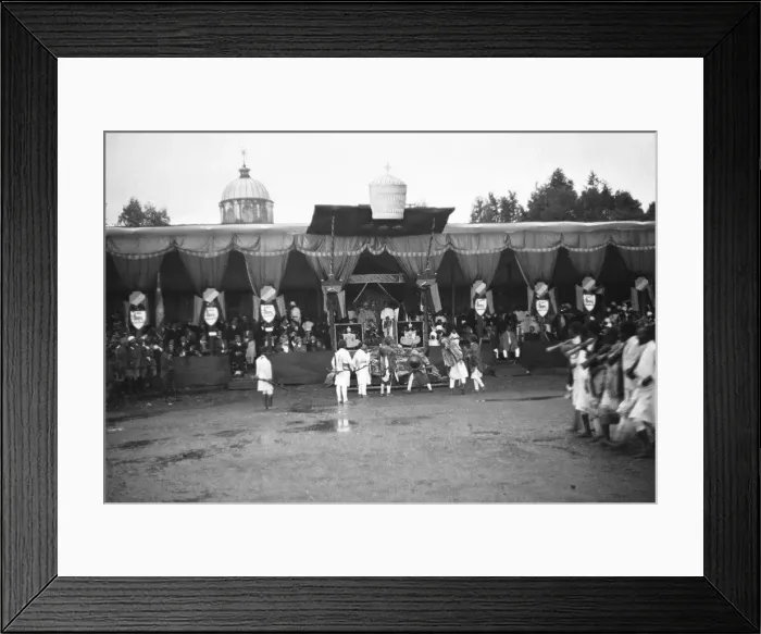 Framed Print : Abyssinian War September 1935 Soldiers of Abyssinian army seen parade pass Emperor Framed Print : Abyssinian War September 1935 Soldiers of Abyssinian army seen parade pass Emperor