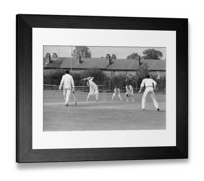 Framed Print : Standard v Alvis, Works League Cricket Match at Standard Cricket Ground. Tanners Lane Framed Print : Standard v Alvis, Works League Cricket Match at Standard Cricket Ground. Tanners Lane