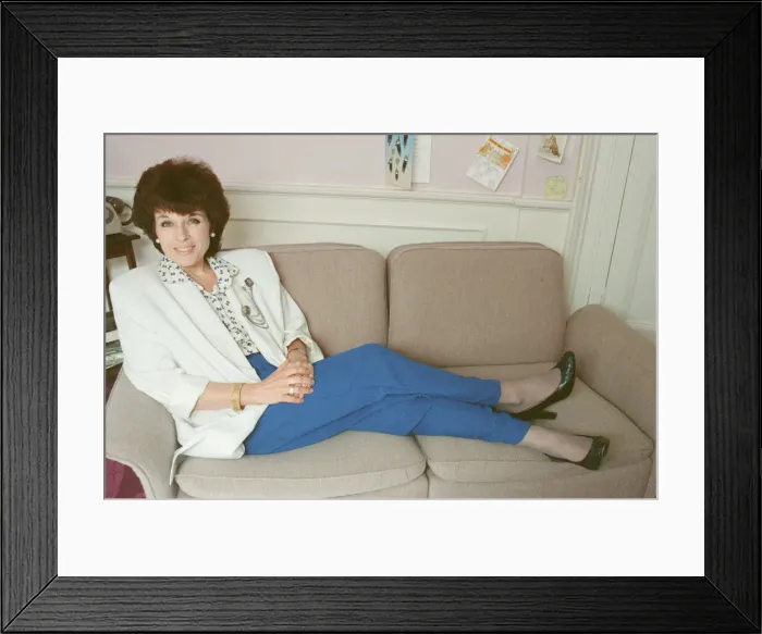 Framed Print : Jill Gascoine. Television actress, best known for her role as Detective Inspector Maggie