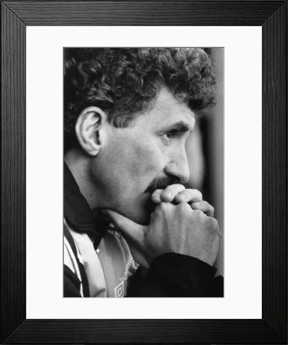 Framed Print : Terry McDermott, Newcastle United Assistant Manager at Prenton Park, 28th February 1993 Framed Print : Terry McDermott, Newcastle United Assistant Manager at Prenton Park, 28th February 1993
