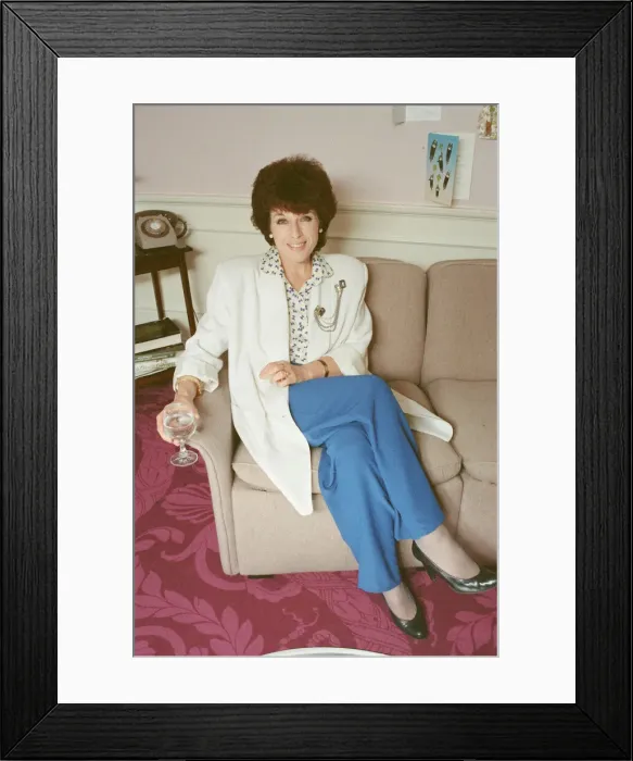 Framed Print : Jill Gascoine. Television actress, best known for her role as Detective Inspector Maggie Framed Print : Jill Gascoine. Television actress, best known for her role as Detective Inspector Maggie