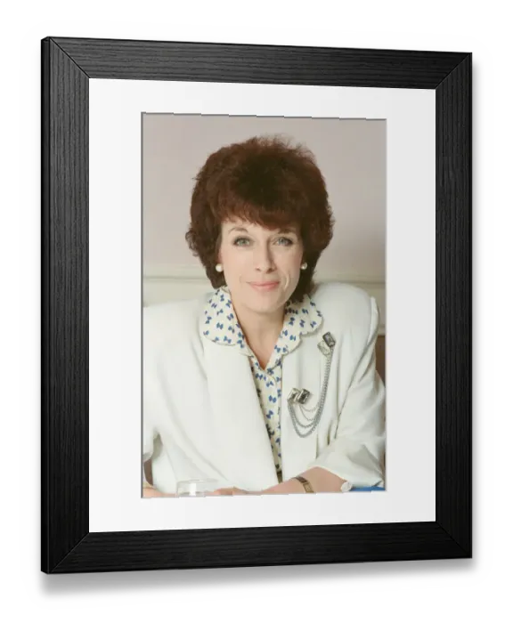 Framed Print : Jill Gascoine. Television actress, best known for her role as Detective Inspector Maggie