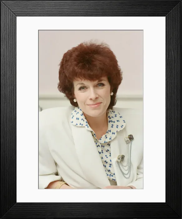 Framed Print : Jill Gascoine. Television actress, best known for her role as Detective Inspector Maggie