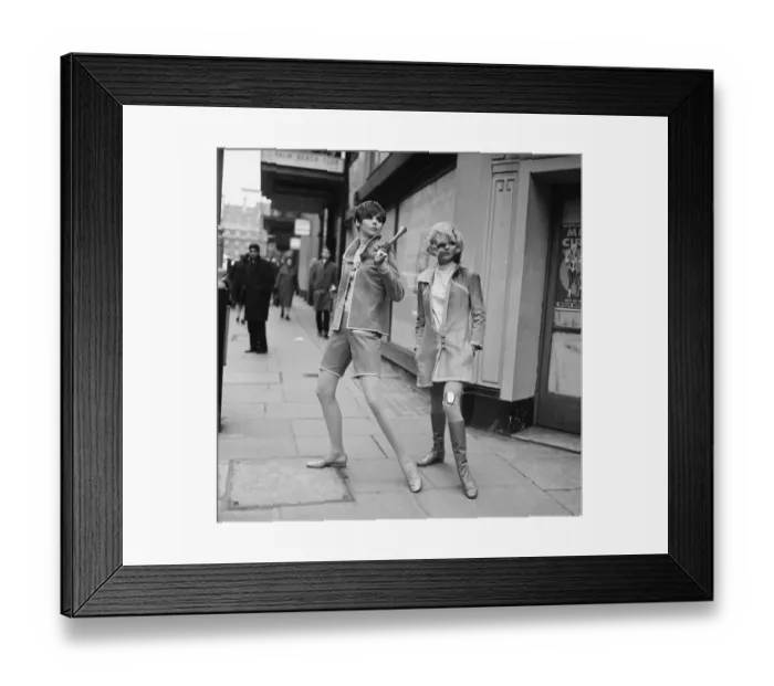Framed Print : The Avengers Line, Fashion Show at The Palm Beach Casino, London, 4th January 1967