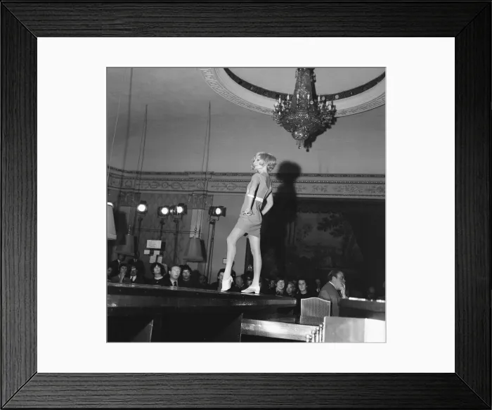 Framed Print : The Avengers Line, Fashion Show at The Palm Beach Casino, London, 4th January 1967