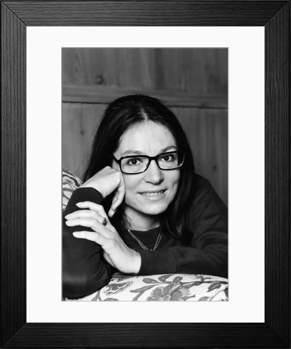 Framed Print : International Greek singer Nana Mouskouri. 25th January 1979