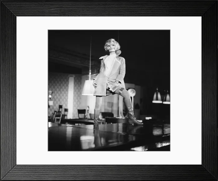 Framed Print : The Avengers Line, Fashion Show at The Palm Beach Casino, London, 4th January 1967