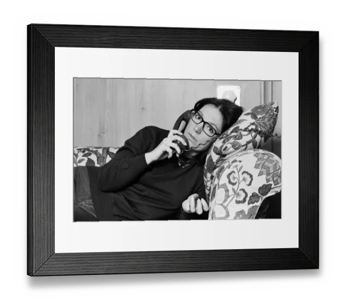 Framed Print : International Greek singer Nana Mouskouri. 25th January 1979