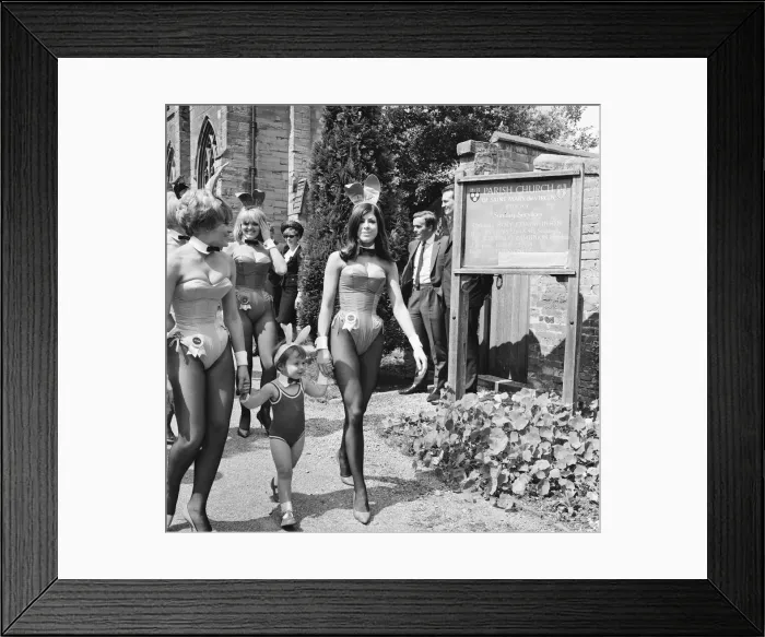 Framed Print : Bunny Girls from the Playboy Club in London visit Bunny Framed Print : Bunny Girls from the Playboy Club in London visit Bunny
