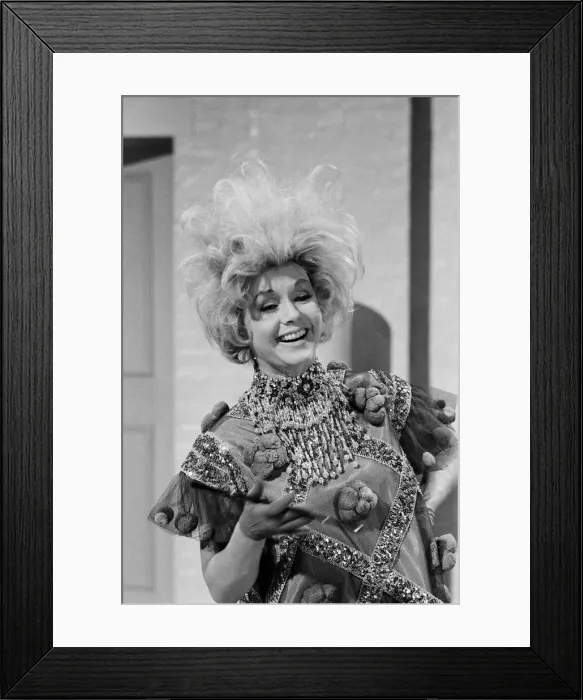 Framed Print : Debbie Reynolds appearing on set. February 1972
