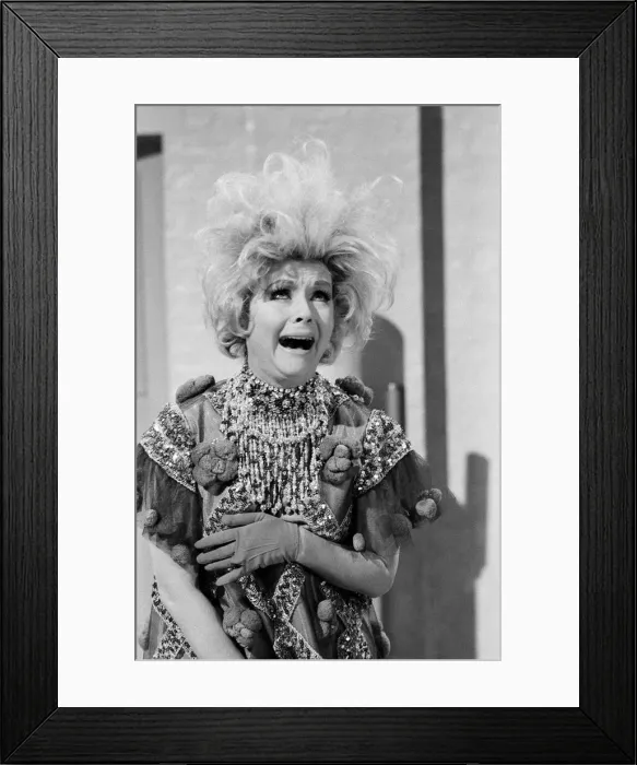 Framed Print : Debbie Reynolds appearing on set. February 1972 Framed Print : Debbie Reynolds appearing on set. February 1972