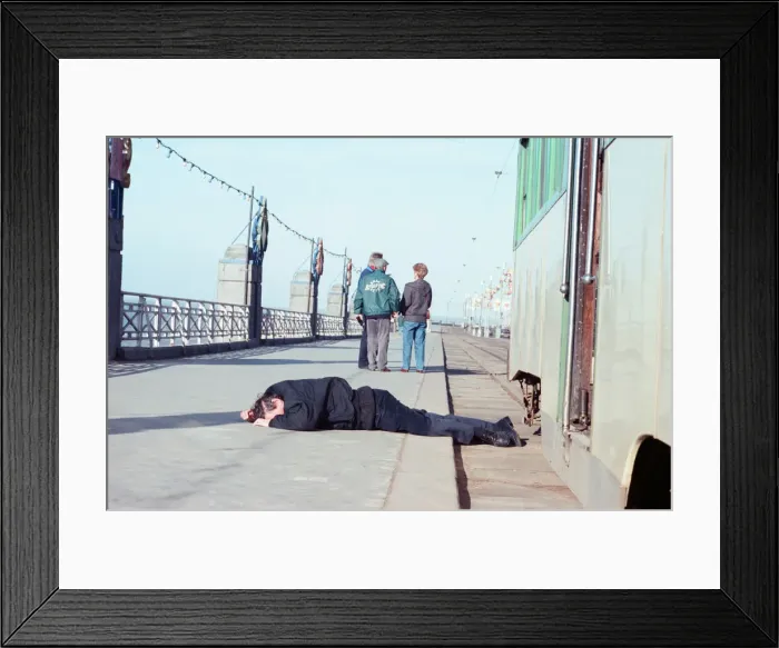 Framed Print : The cast of Coronation Street filming scenes for death of Alan Bradley