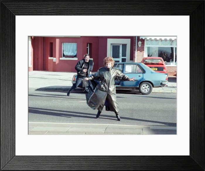 Framed Print : The cast of Coronation Street filming scenes for death of Alan Bradley Framed Print : The cast of Coronation Street filming scenes for death of Alan Bradley