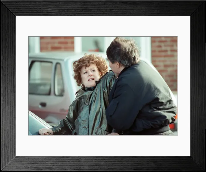 Framed Print : The cast of Coronation Street filming scenes for death of Alan Bradley Framed Print : The cast of Coronation Street filming scenes for death of Alan Bradley