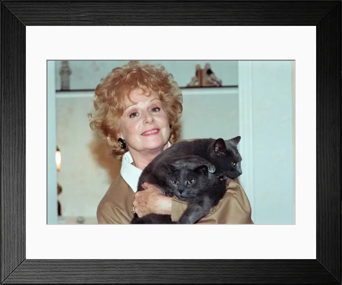 Framed Print : Coronation Street star Barbara Knox at home. 28th September 1988 Framed Print : Coronation Street star Barbara Knox at home. 28th September 1988