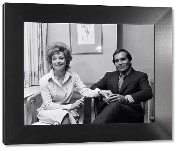 John and Barbara Knox photographed in their suite at the Park Tower Hotel, Knightsbridge