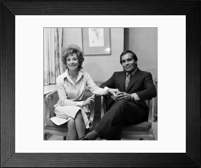 Framed Print : John and Barbara Knox photographed in their suite at the Park Tower Hotel, Knightsbridge Framed Print : John and Barbara Knox photographed in their suite at the Park Tower Hotel, Knightsbridge