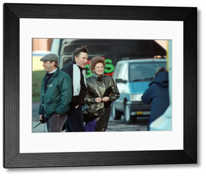 Framed Print : The cast of Coronation Street filming scenes for death of Alan Bradley Framed Print : The cast of Coronation Street filming scenes for death of Alan Bradley