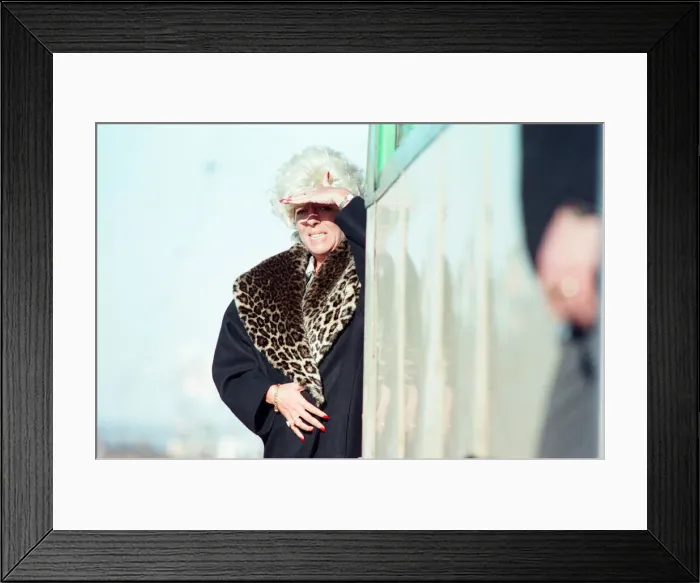 Framed Print : The cast of Coronation Street filming scenes for death of Alan Bradley