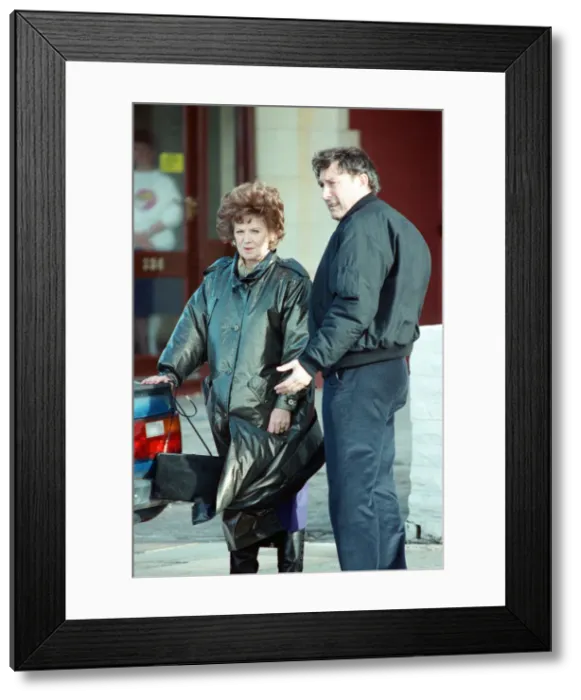 Framed Print : The cast of Coronation Street filming scenes for death of Alan Bradley Framed Print : The cast of Coronation Street filming scenes for death of Alan Bradley