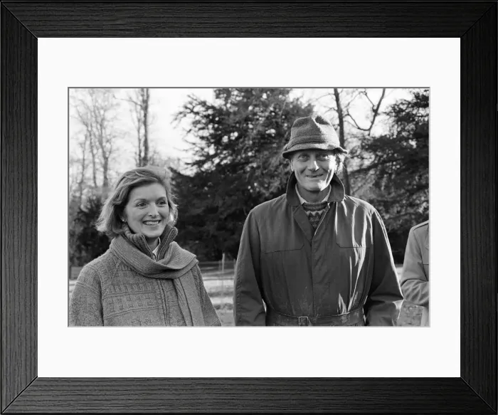 Framed Print : Michael Heseltine, pictured at his home with his wife Ann