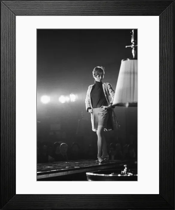 Framed Print : The Avengers Line, Fashion Show at The Palm Beach Casino, London, 4th January 1967