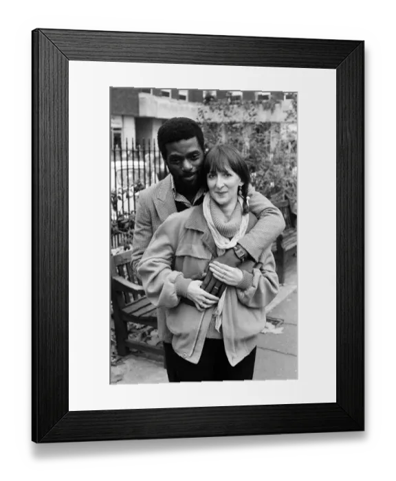 Framed Print : Michael and Claudine Riley, from Steel Pulse. 9th December 1978