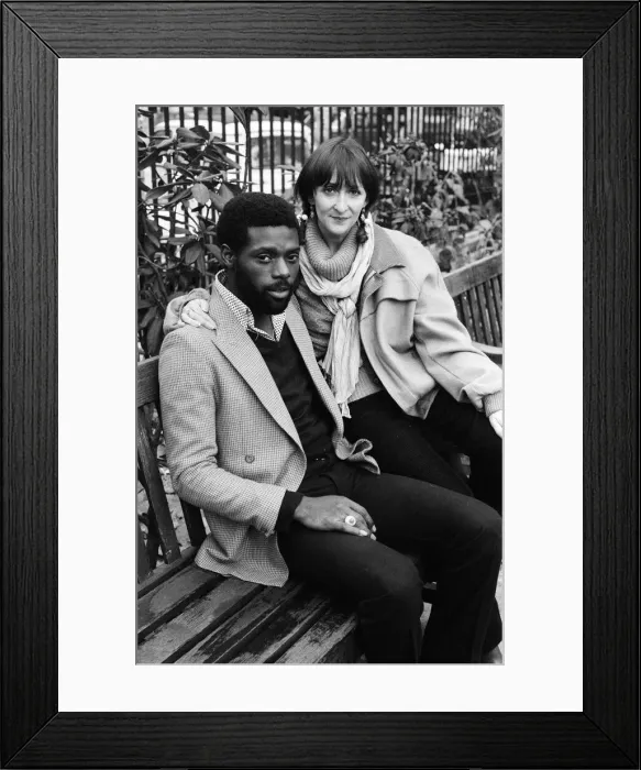 Framed Print : Michael and Claudine Riley, from Steel Pulse. 9th December 1978 Framed Print : Michael and Claudine Riley, from Steel Pulse. 9th December 1978