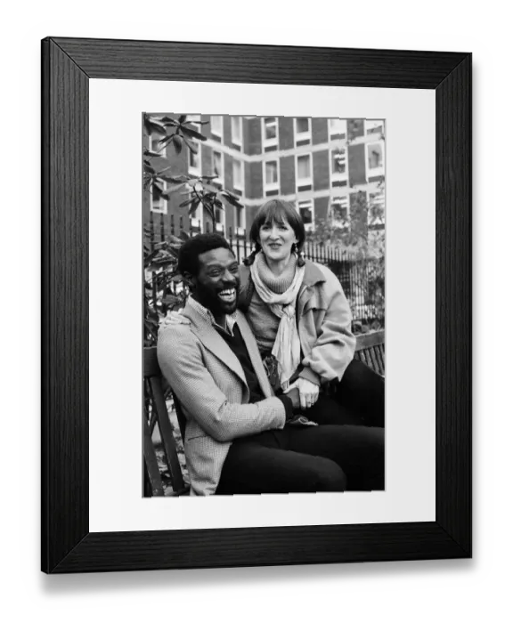 Framed Print : Michael and Claudine Riley, from Steel Pulse. 9th December 1978