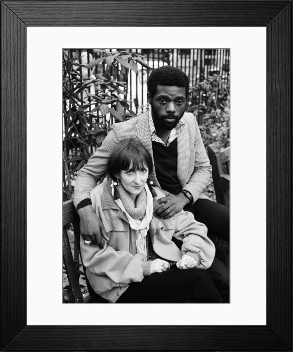 Framed Print : Michael and Claudine Riley, from Steel Pulse. 9th December 1978