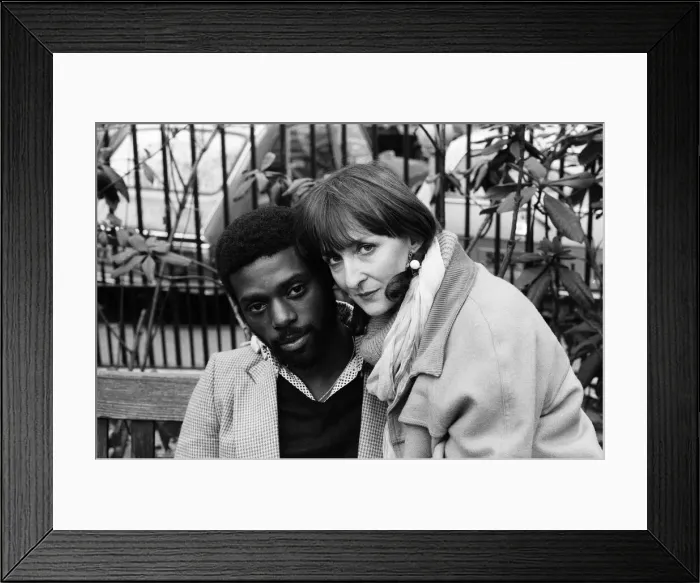 Framed Print : Michael and Claudine Riley, from Steel Pulse. 9th December 1978 Framed Print : Michael and Claudine Riley, from Steel Pulse. 9th December 1978