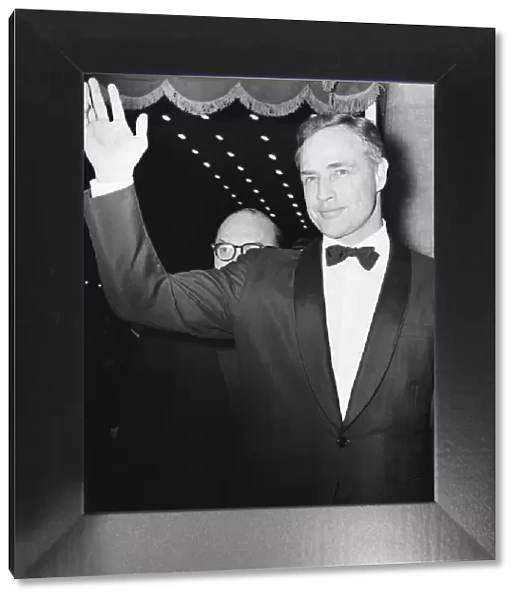 Marlon Brando, actor pictured attending premiere of new film, A Countess from Hong Kong