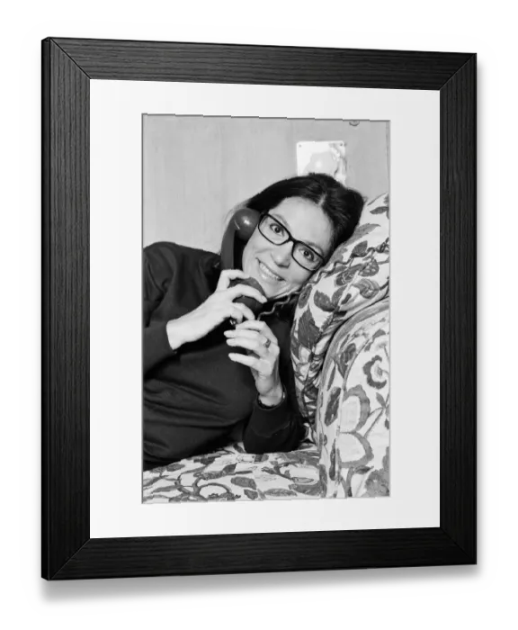 Framed Print : International Greek singer Nana Mouskouri. 25th January 1979 Framed Print : International Greek singer Nana Mouskouri. 25th January 1979