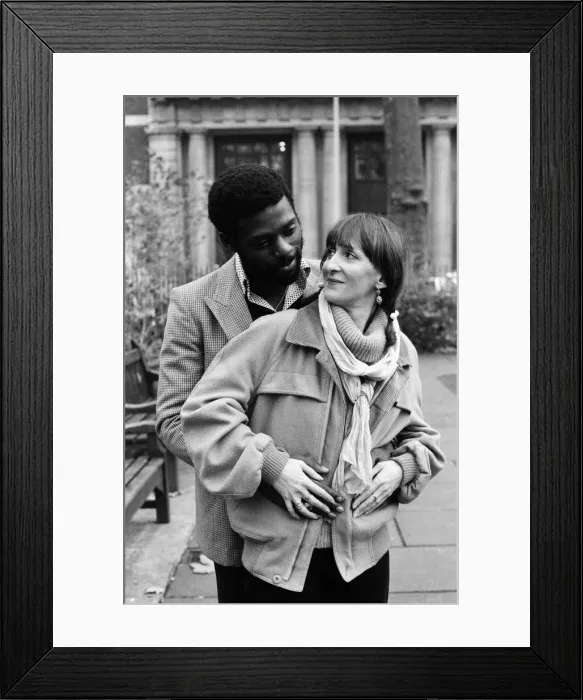 Framed Print : Michael and Claudine Riley, from Steel Pulse. 9th December 1978 Framed Print : Michael and Claudine Riley, from Steel Pulse. 9th December 1978