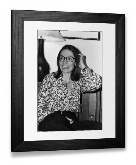 Framed Print : Greek singer Nana Mouskouri. 9th March 1979