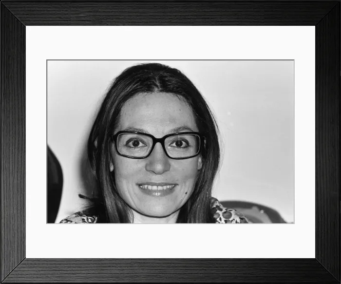 Framed Print : Greek singer Nana Mouskouri. 9th March 1979