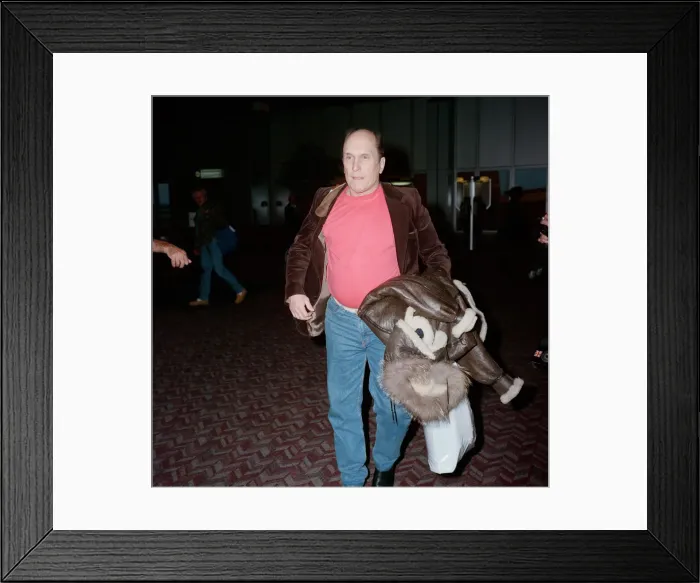 Framed Print : American actor Robert Duvall leaving Heathrow Airport for New York on Concorde Framed Print : American actor Robert Duvall leaving Heathrow Airport for New York on Concorde