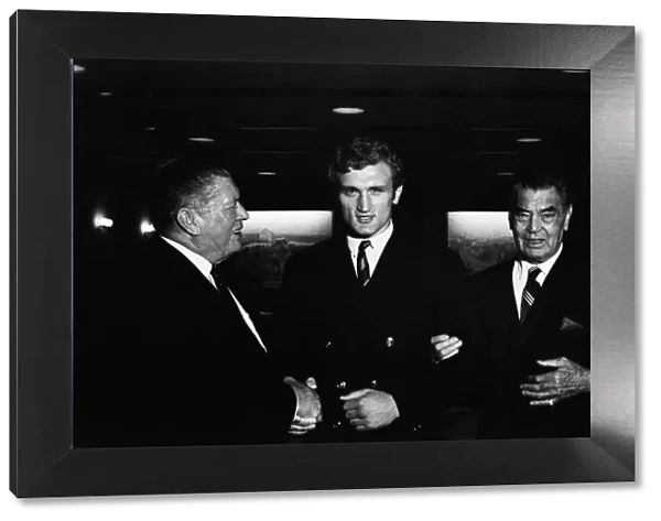 Joe Bugner with two of the worlds greatest heavyweights